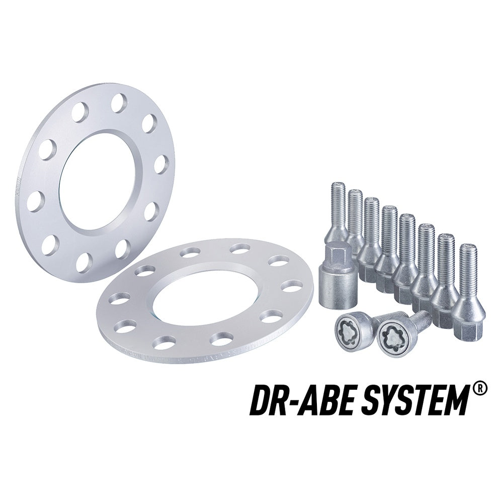 H&R TRAK+ Wheel Spacers Pair 5mm Silver 5x110 65.1mm CB