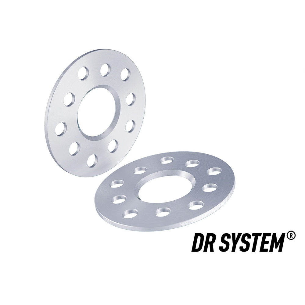 H&R TRAK+ Wheel Spacers Pair 10mm Silver 5x114,3 66mm CB