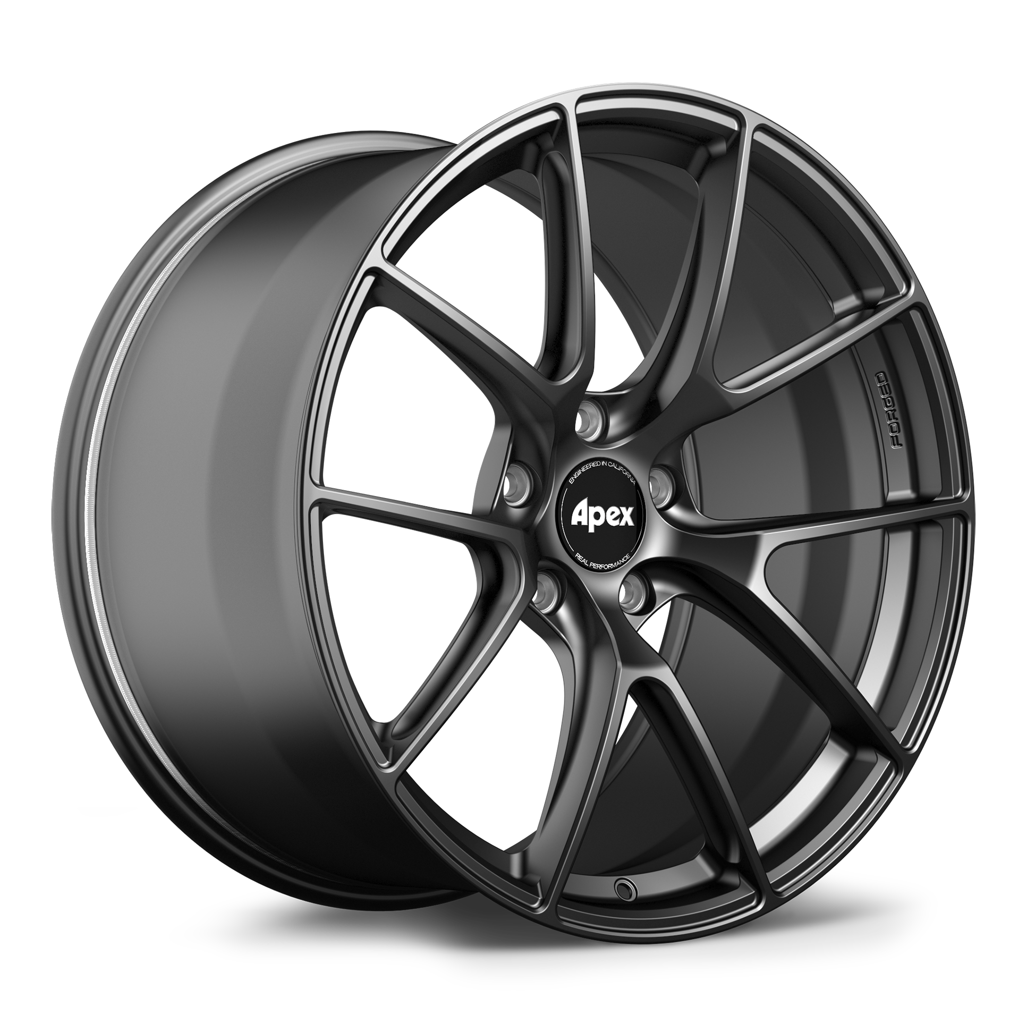 Apex VS-5RS Forged Alloy Wheel 21x12.5 ET48 PSCL Satin Black 101mm CB