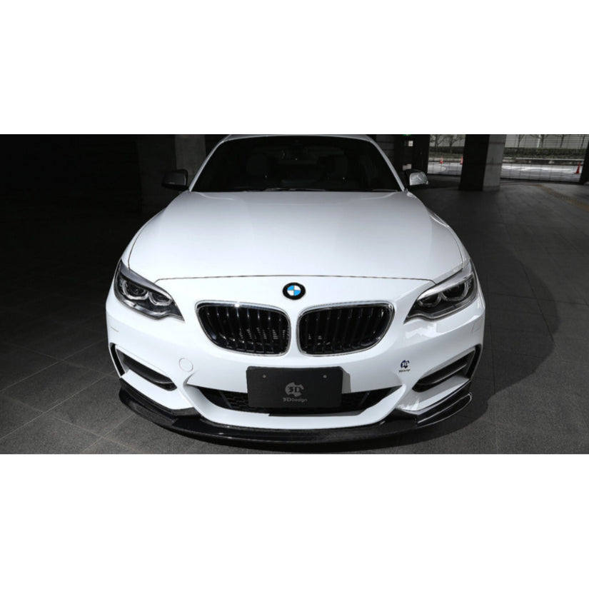 3Ddesign Front Splitter Carbon Fibre BMW M2 M235i 220i F20