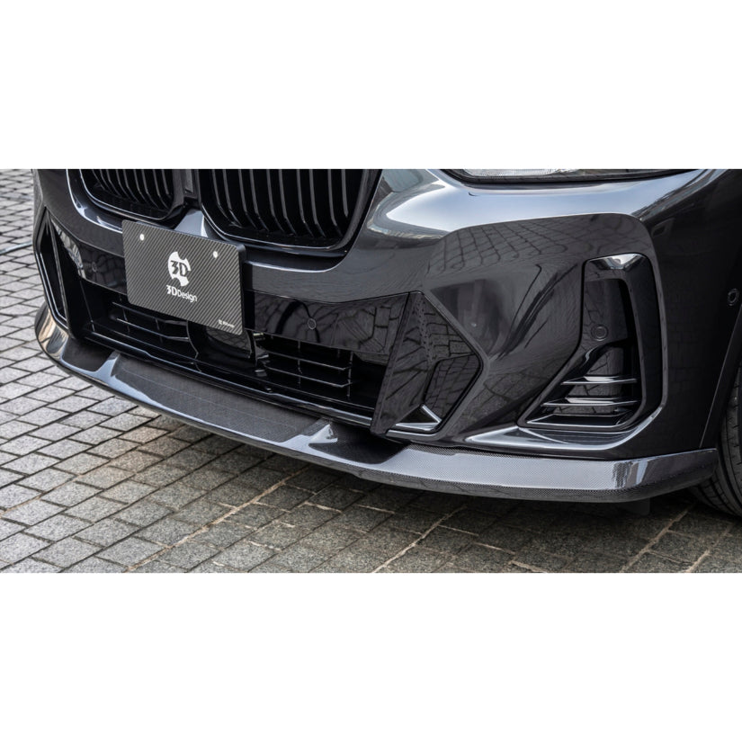 3Ddesign Front Splitter Carbon Fibre BMW X3 X4 G01 02 LCI M-Sport