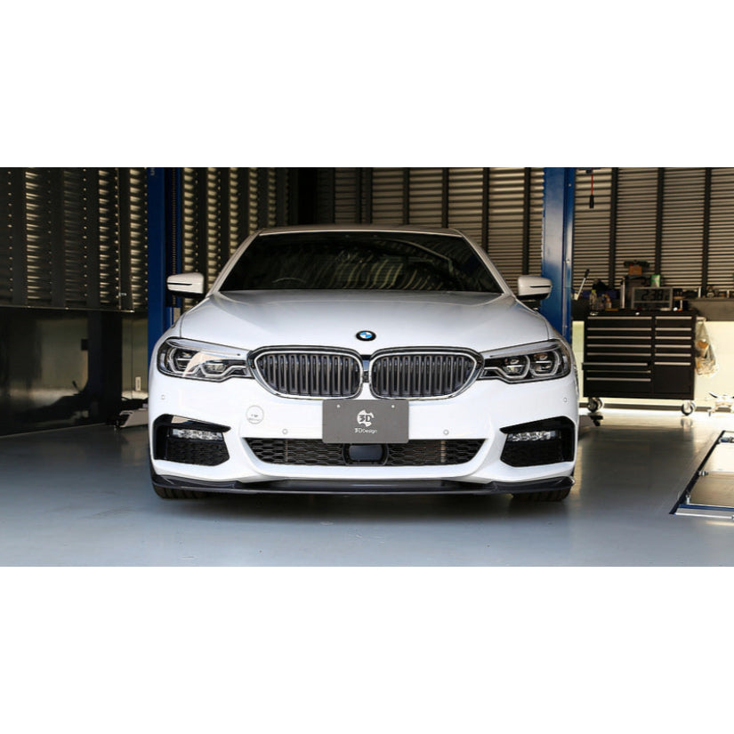 3Ddesign Front Splitter Carbon Fibre BMW 5 Series G30G 31 M-Sport