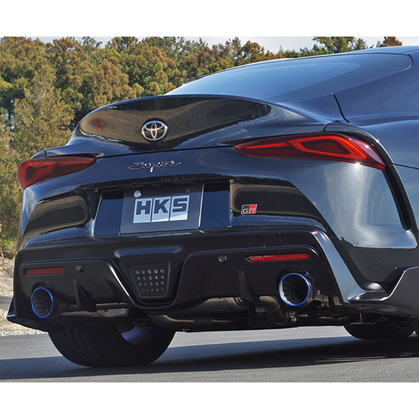 HKS Super Turbo Muffler Toyota GR Supra A90 Rear Section TUV 19-25