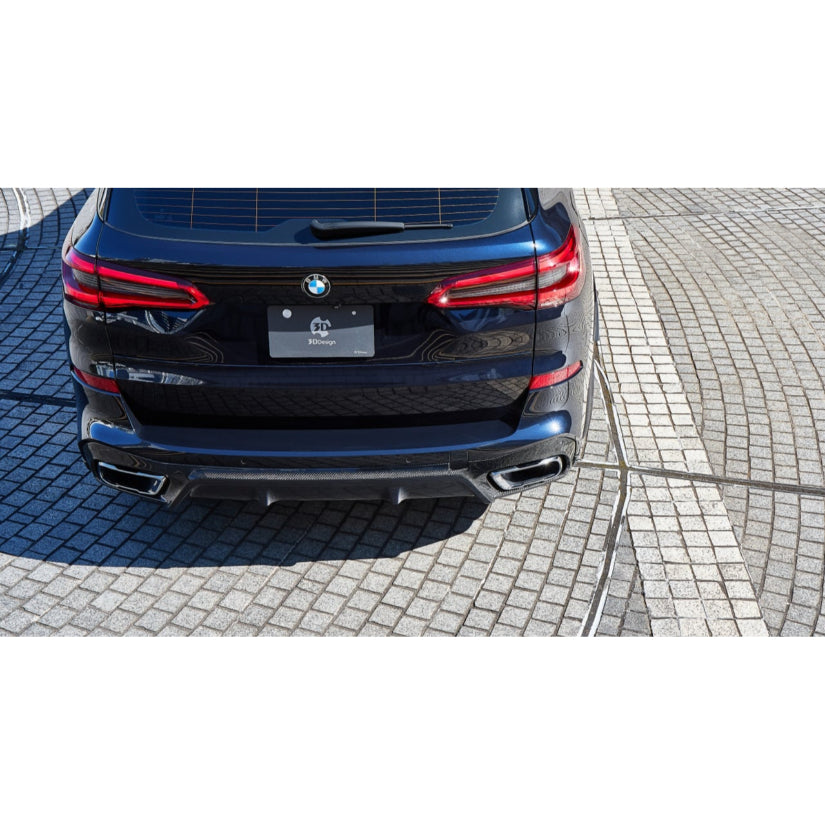 3Ddesign Rear Diffuser Carbon Fibre BMW X5 M50i G05 M-Sport