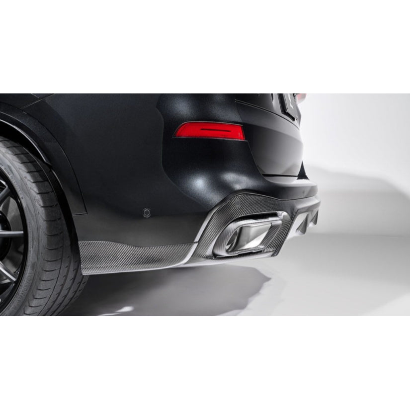 3Ddesign Rear Diffuser Carbon Fibre Set BMW X5 M60i G05 LCI M-Sport