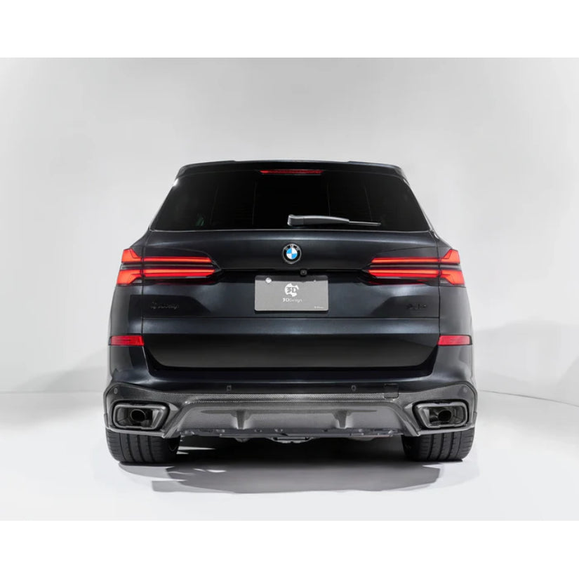3Ddesign Rear Diffuser Carbon Fibre Set B BMW X5 G05 LCI M-Sport