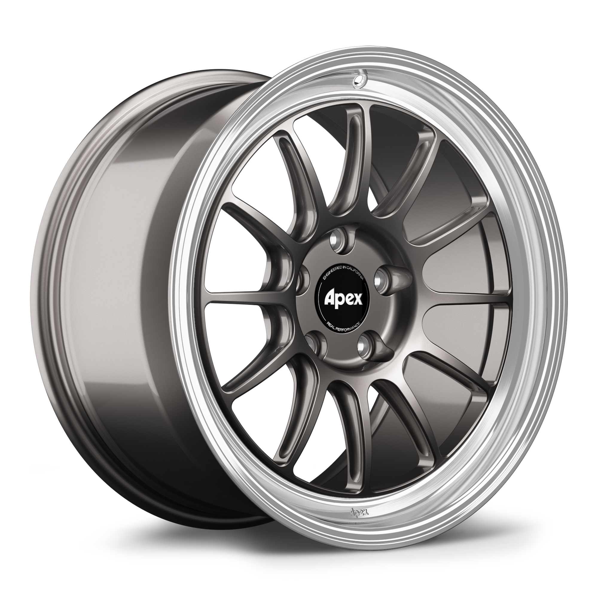 Apex SL-12RT Forged Alloy Wheel 18x10 ET32 5x120.65mm - Machined Lip - Anthracite 70.3mm CB