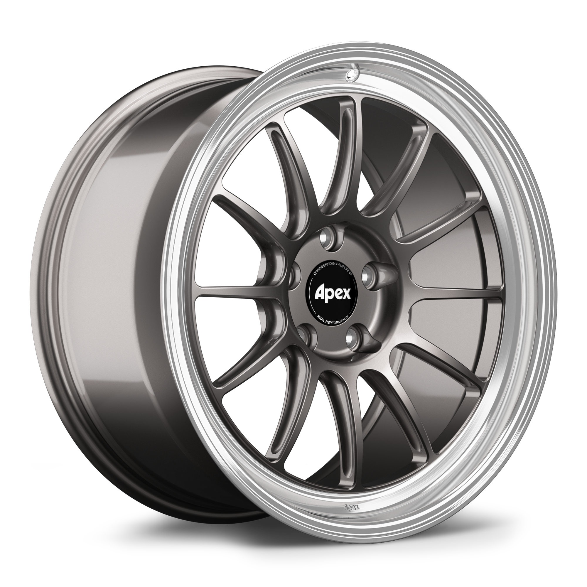 Apex SL-12RT Forged Alloy Wheel 19x9.5 ET25 5x112mm - Machined Lip - Anthracite 66.6mm CB