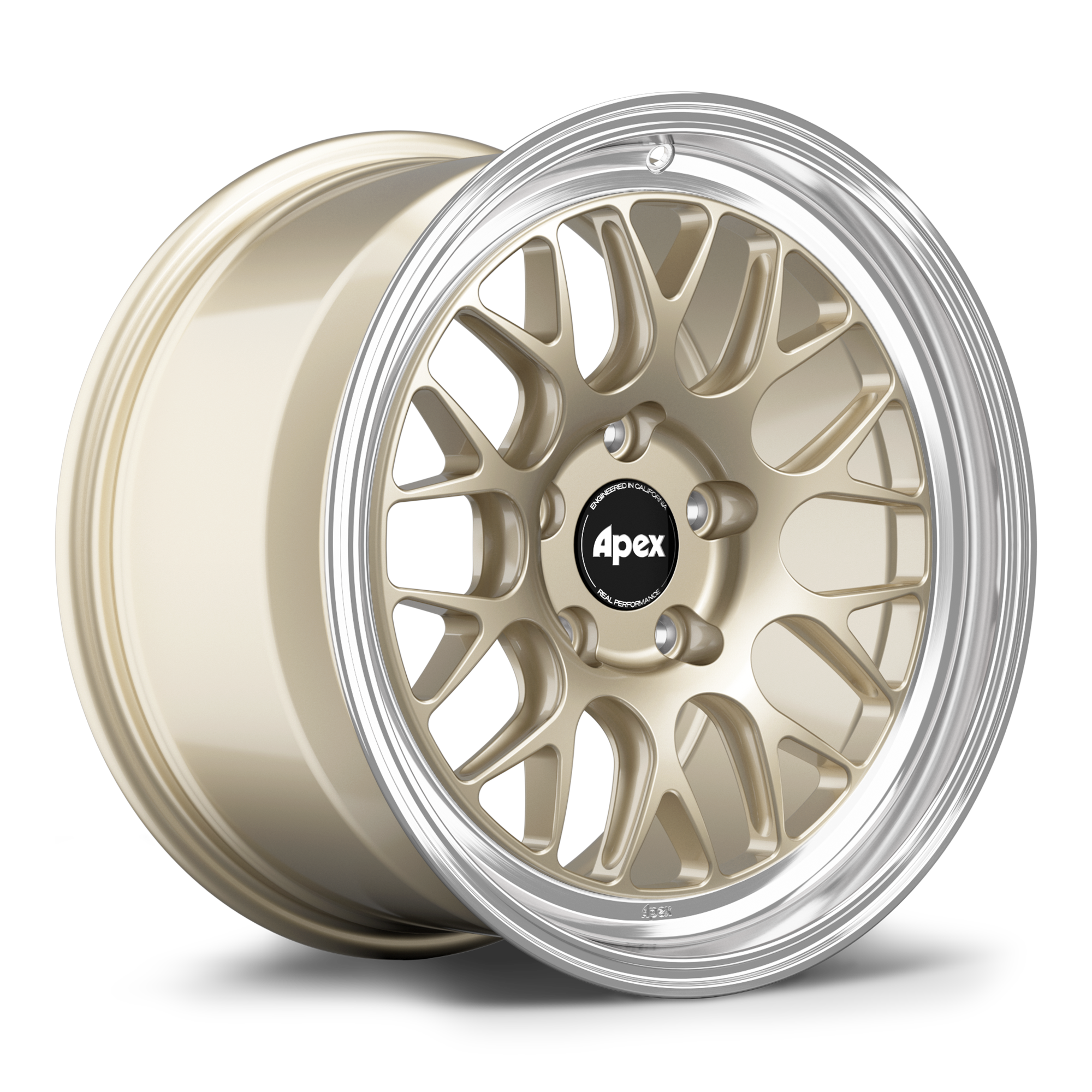 Apex ML-10RT Forged Alloy Wheel 17x9 ET30 5x120 Gloss Motorsport Gold - Machined Lip 72.56mm CB