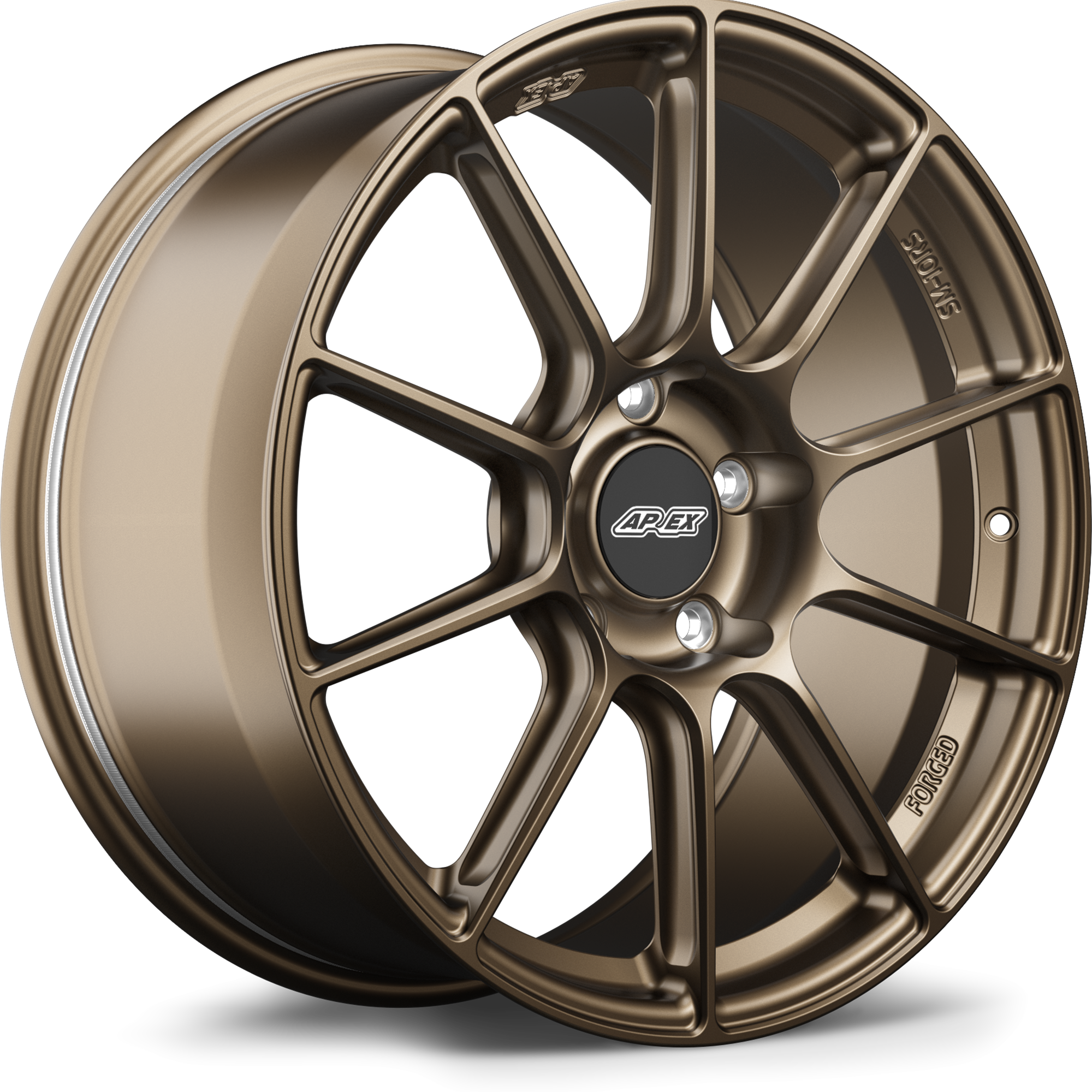 Apex SM-10RS Forged Alloy Wheel 19x9 ET50 5x130 Satin Bronze 71.6mm CB