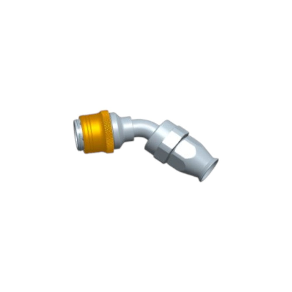 Tegiwa AN6-AN10 Standard and PTFE 0-90 Degree Quick Release Hose Fitting Set Female - ORB Male