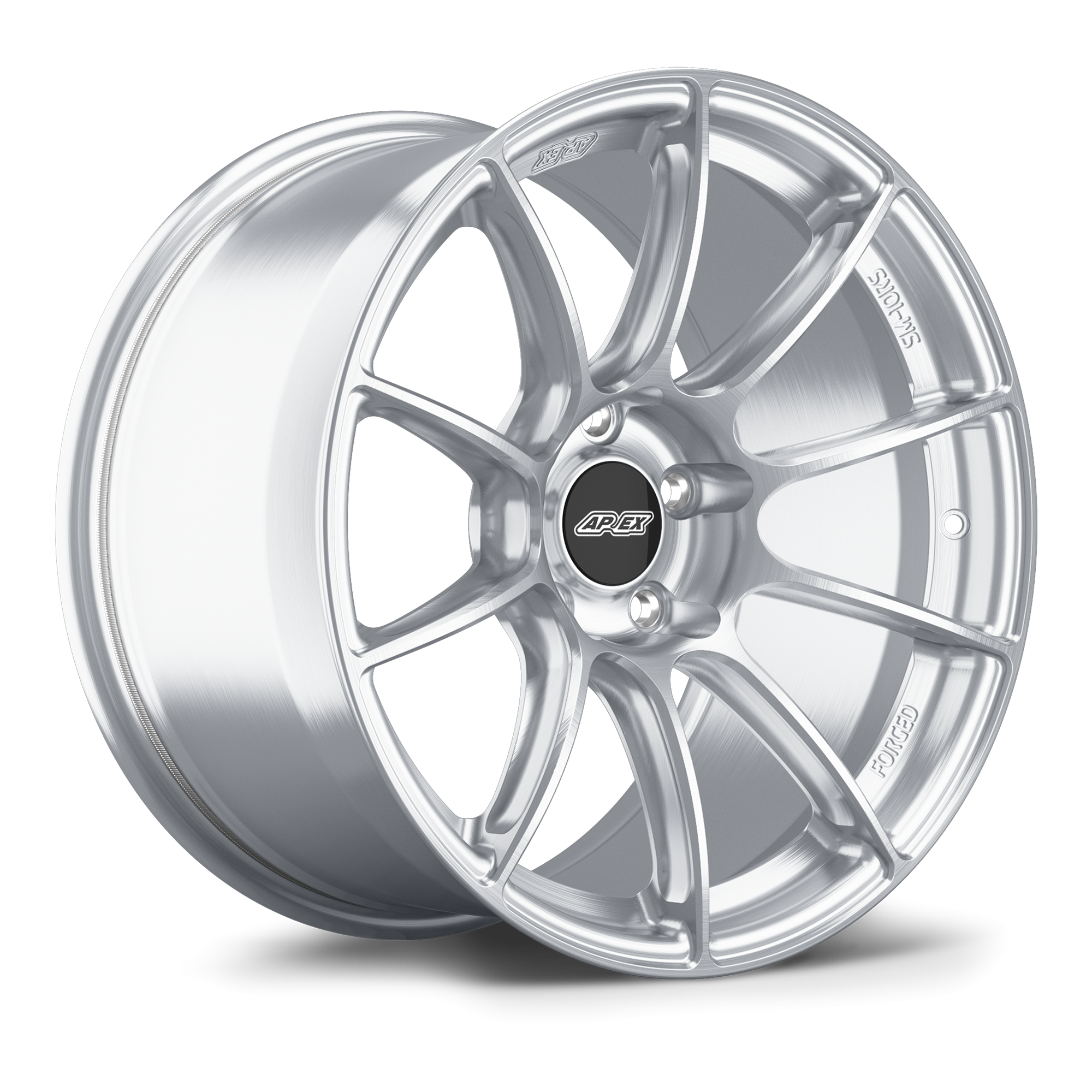Apex SM-10RS Forged Alloy Wheel 18x9.5 ET22 5x120 Brushed Clear 72.56mm CB
