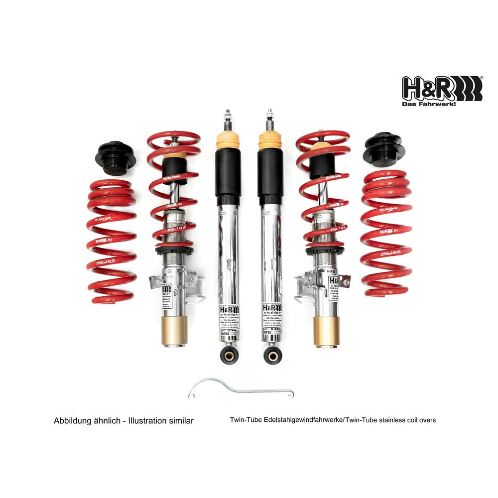 H&R Stainless Coilovers - 47638-5 - Twist-beam Rear Axle