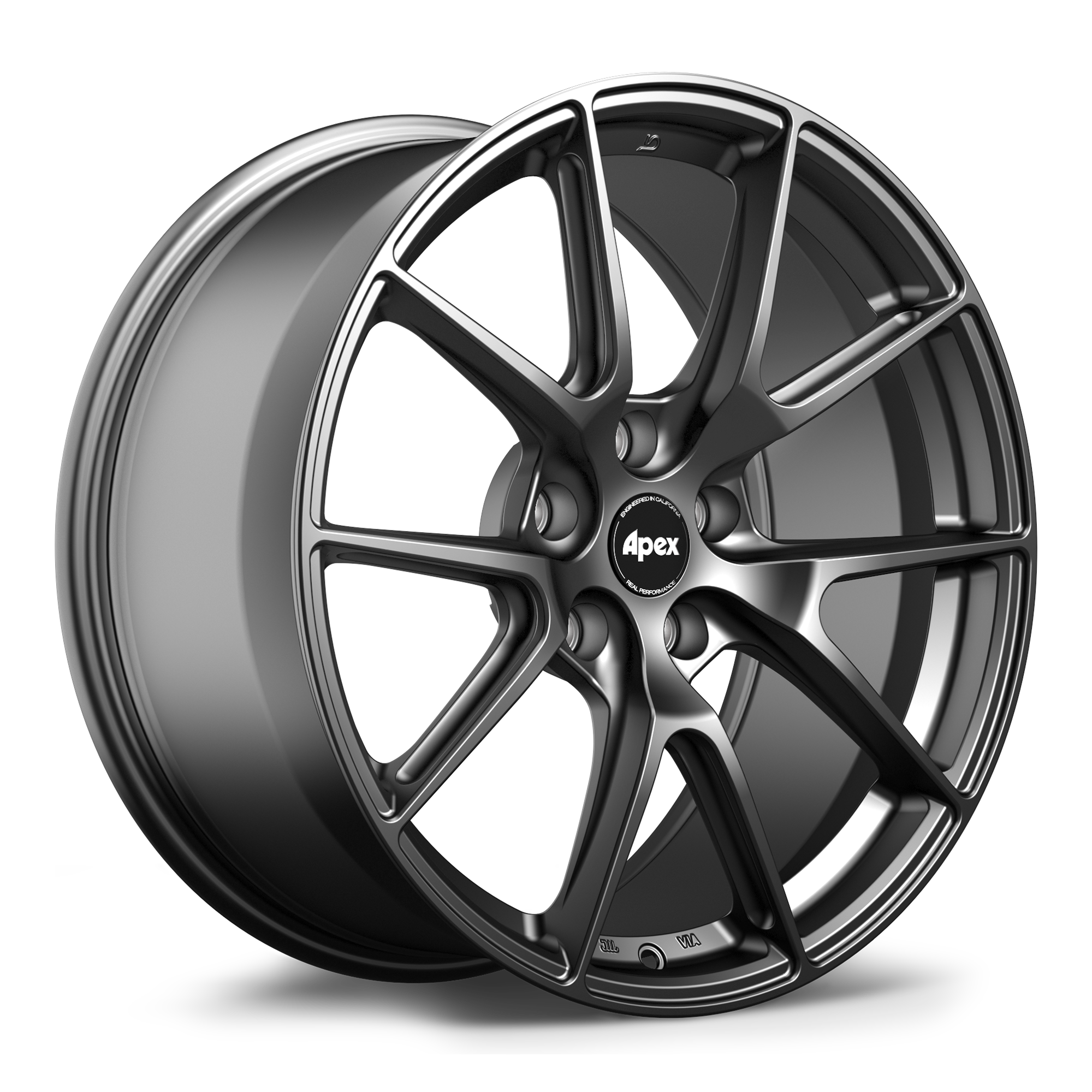 Apex VS-5 Alloy Wheel 19x9 ET42 5x112 Satin Black 57.1mm CB