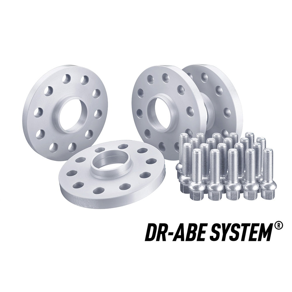 H&R TRAK+ Wheel Spacer Set Front & Rear 15 & 20mm Silver 5x110 65mm CB