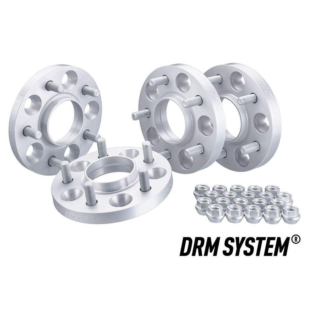 H&R TRAK+ Wheel Spacer Set Front & Rear 15 & 20mm Silver 5x114,3 67.1mm CB