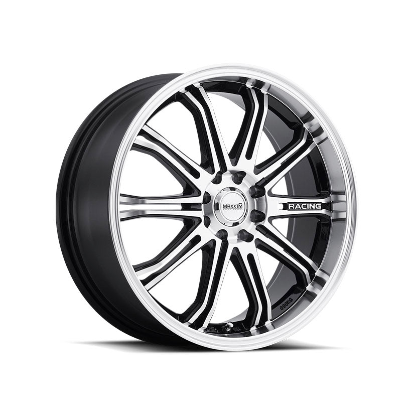 Maxxim Ferris Alloy Wheel 17x7 ET40 5x100, 5x114.3 Gloss Black Machined Face 73.1mm CB