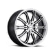 Maxxim Ferris Alloy Wheel 17x7 ET40 5x105, 5x114.3 Gloss Black Machined Face 73.1mm CB
