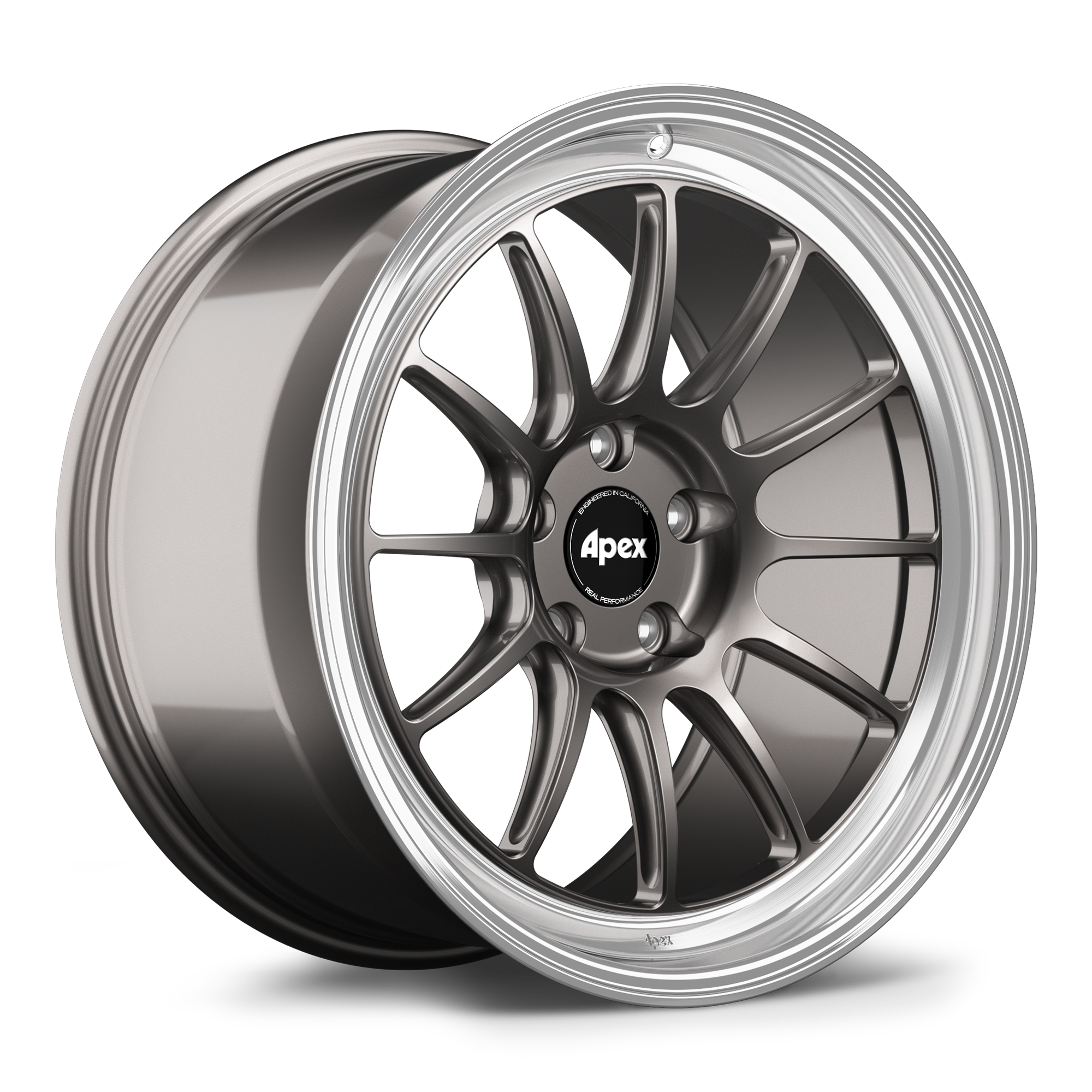 Apex SL-12RT Forged Alloy Wheel 19x10 ET12 5x112mm - Machined Lip - Anthracite 66.6mm CB
