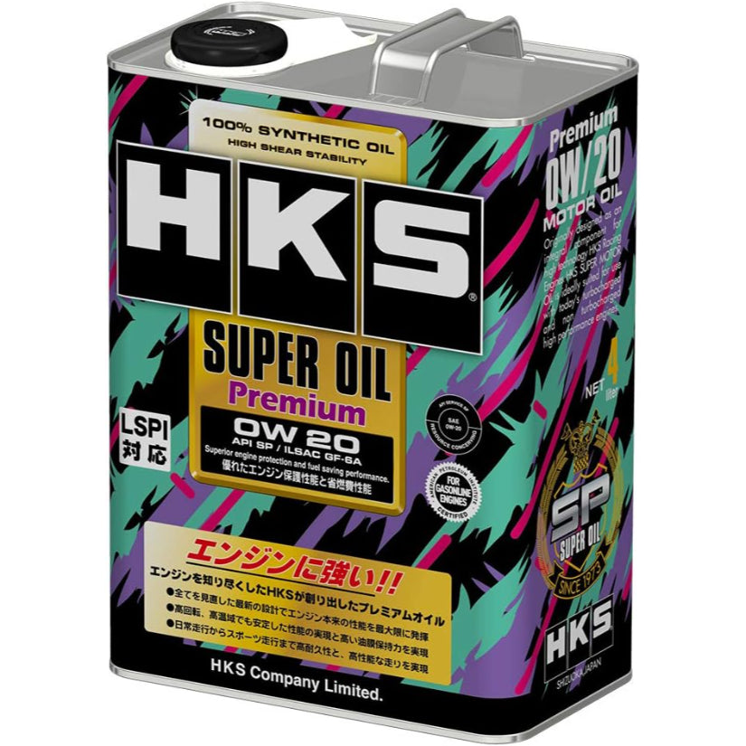 HKS Super Oil Premium 0W-20 4L API SP ILSAC GF-6A