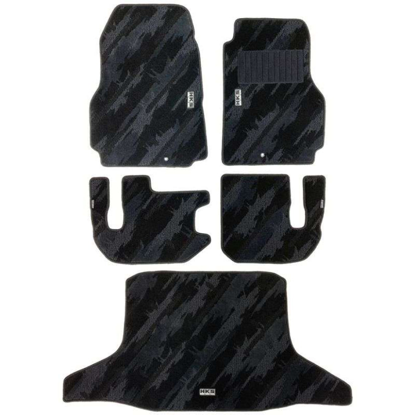 HKS Floor Mats Nissan GT-R R35 Full Set RHD Monotone 07-25
