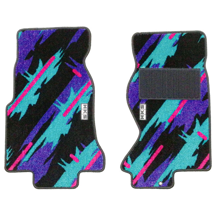 HKS 50th Anniversary Floor Mats Toyota Supra JZA80 Front Set LHD Oil Colour 93-02