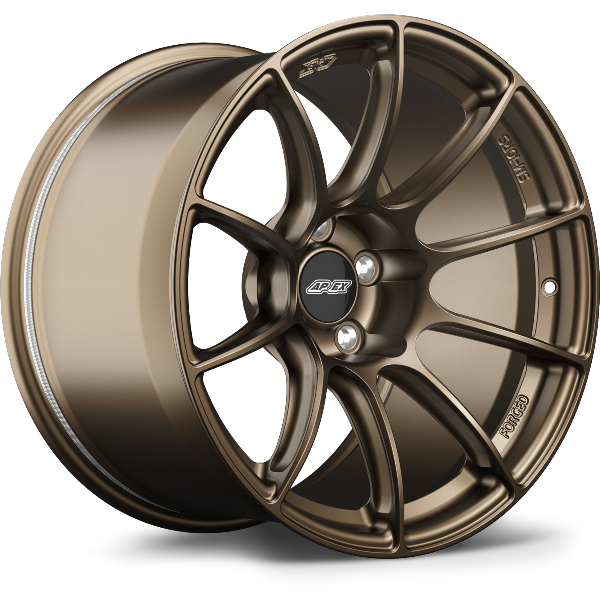 Apex SM-10RS Forged Alloy Wheel 18x10.5 ET22 5x120 Satin Bronze 72.56mm CB