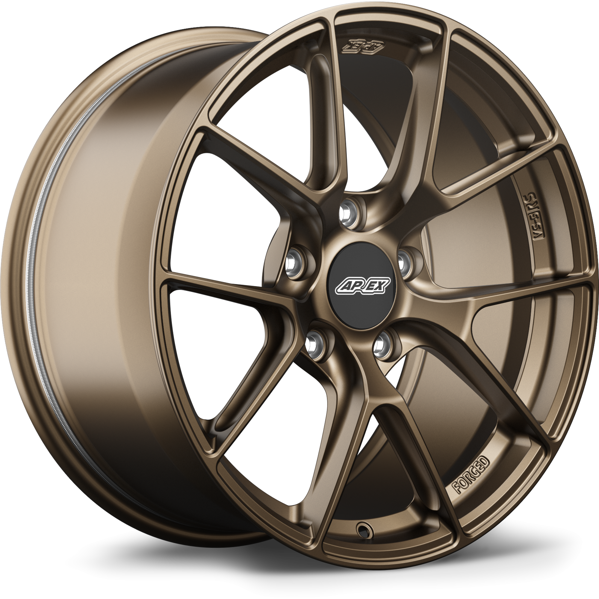 Apex VS-5RS Forged Alloy Wheel 18x9 ET46 5x130 Satin Bronze 71.6mm CB