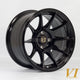 6Performance BDR Alloy Wheel 15x8.25 ET0 4x100 Black 67.1mm CB Alloy Wheels