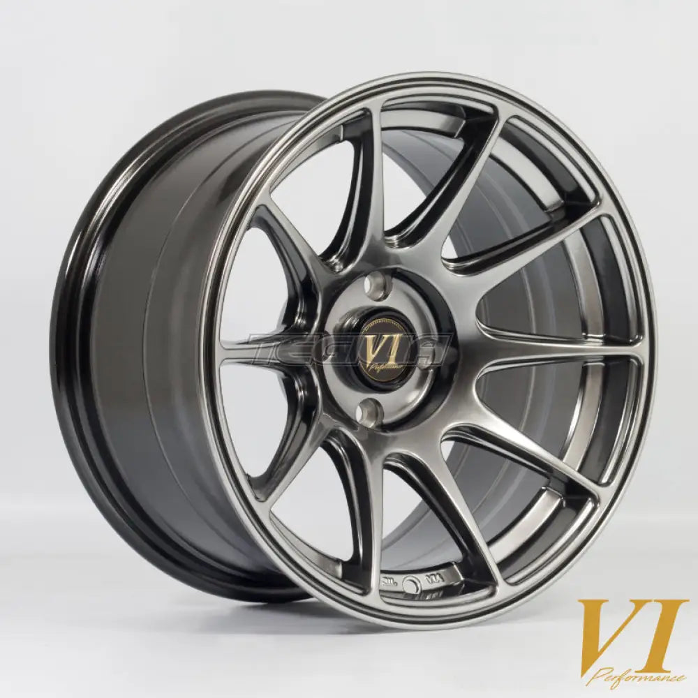 6Performance BDR Alloy Wheel 15x8.25 ET0 4x100 Hyper Black 67.1mm CB Alloy Wheels