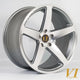 6Performance CVO Alloy Wheel 20x10.5 ET42 5x120 Gunmetal Polished Face 72.6mm CB Alloy Wheels