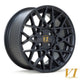 6Performance Mesh Alloy Wheel 17x8 ET35 4x108 Flat Black 67.1mm CB Alloy Wheels