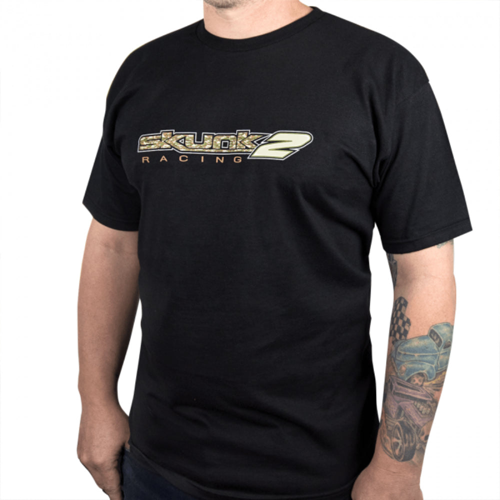 Skunk2 Racing T-Shirt Camo Logo Mens Black