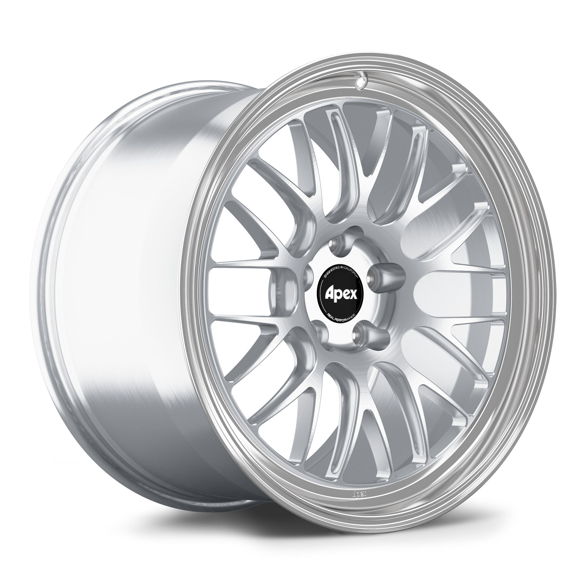 Apex ML-10RT Forged Alloy Wheel 20x12 ET50 5x120.65 Brushed Clear - Machined Lip 70.3mm CB