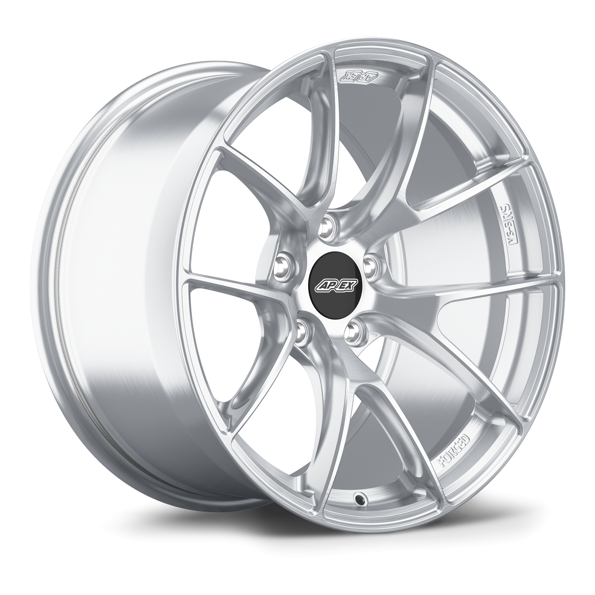 Apex VS-5RS Forged Alloy Wheel 18x12 ET50 5x120 Brushed Clear 67.1mm CB