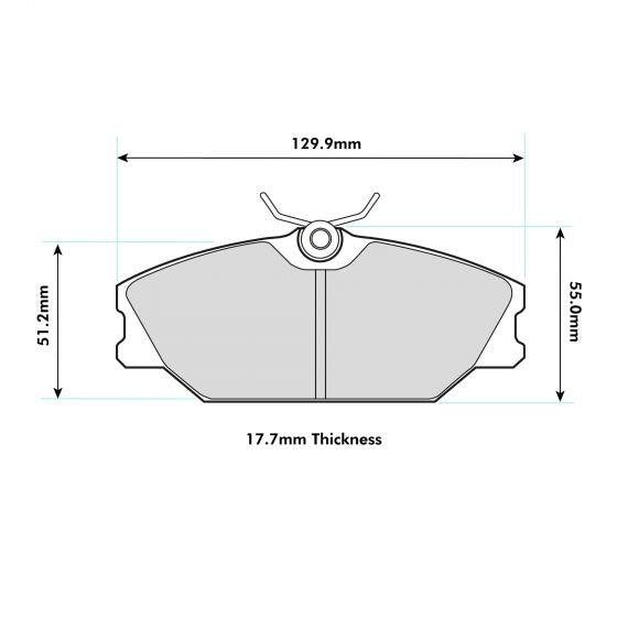 PBS ProComp S1 Brake Pads 8193PCS1 - Front