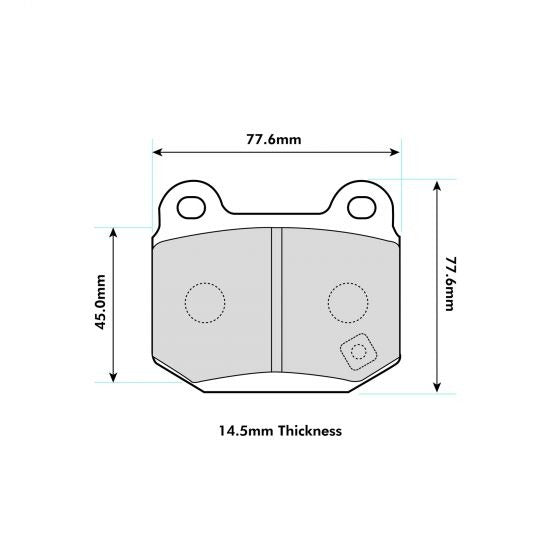PBS ProRace Brake Pads 8198PR - Rear