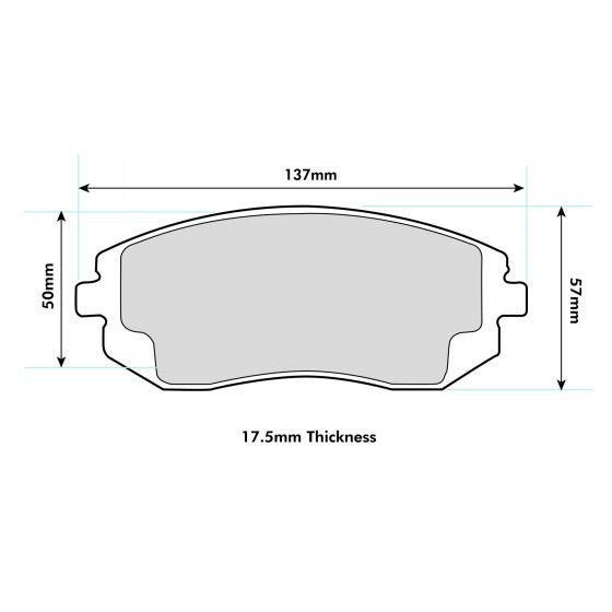 PBS ProComp S1 Brake Pads 8222PCS1 - Front