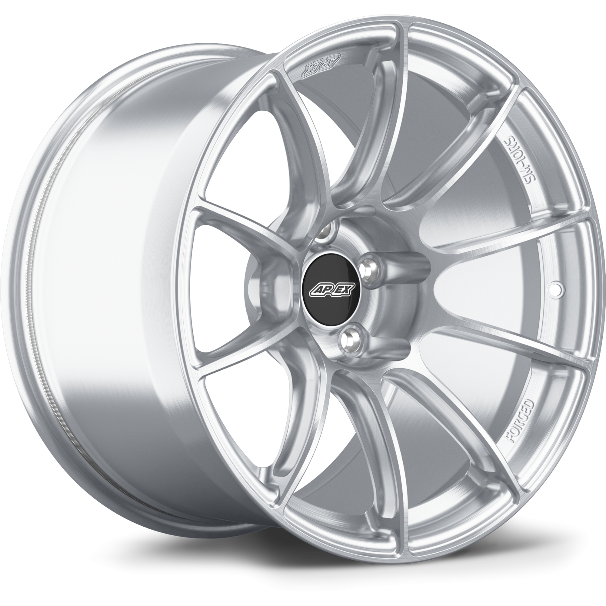 Apex SM-10RS Forged Alloy Wheel 18x10.5 ET22 5x120 Brushed Clear 72.56mm CB