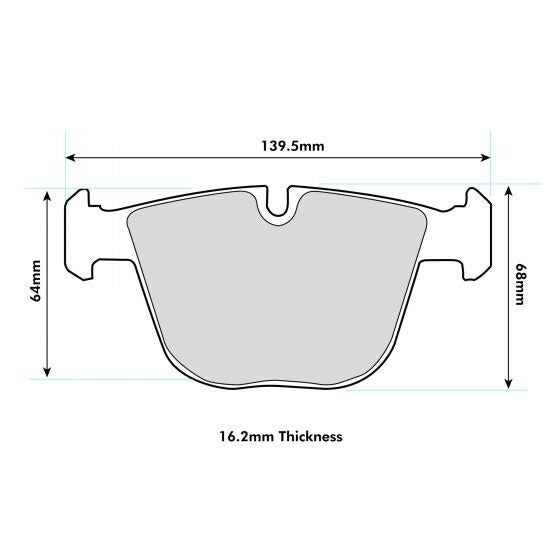 PBS ProComp S1 Brake Pads 8465PCS1 - Rear