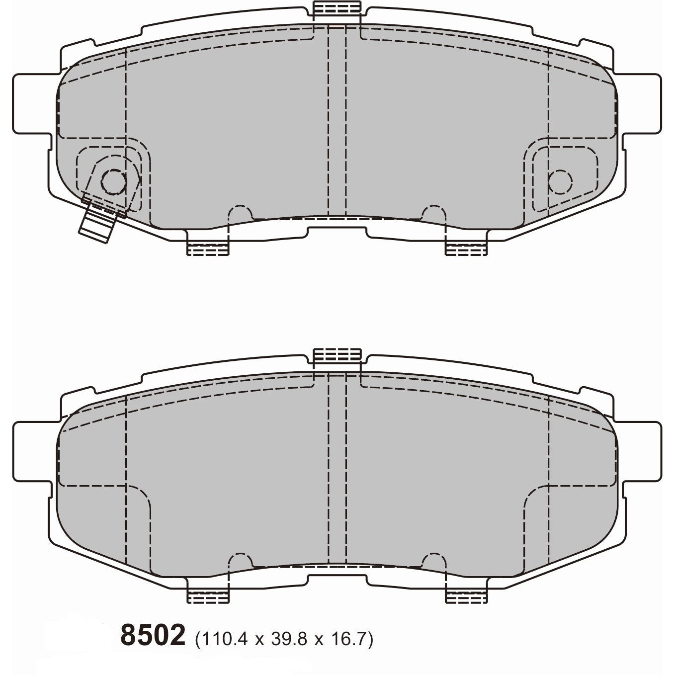 PBS ProTrack Brake Pads 8502PT - Rear