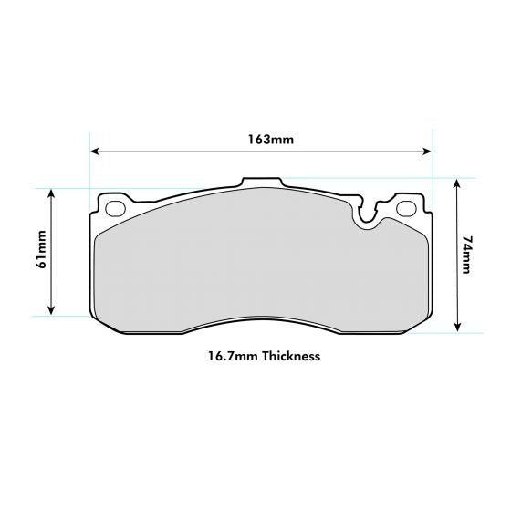 PBS ProRace Brake Pads 8594PR - Front