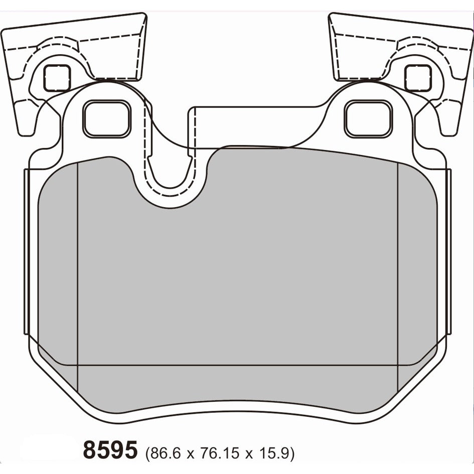PBS ProTrack Brake Pads 8595PT - Rear