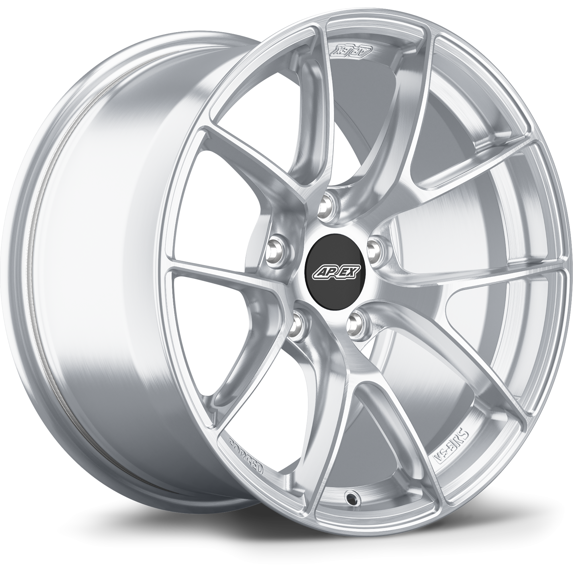 Apex VS-5RS Forged Alloy Wheel 17x9 ET30 5x120 Brushed Clear 72.56mm CB