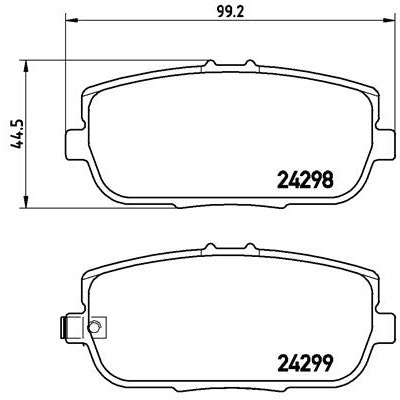 PBS ProComp R Brake Pads 8614PCR - Rear