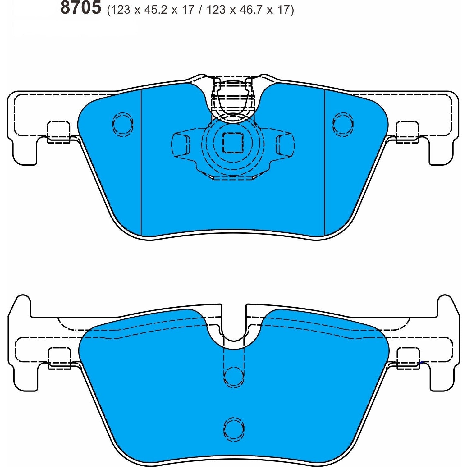 PBS ProRace Brake Pads 8705PR - Rear