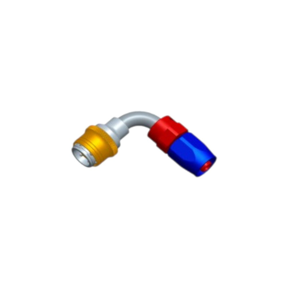 Tegiwa AN6-AN10 Standard and PTFE 0-90 Degree Quick Release Hose Fitting Set Female - ORB Male