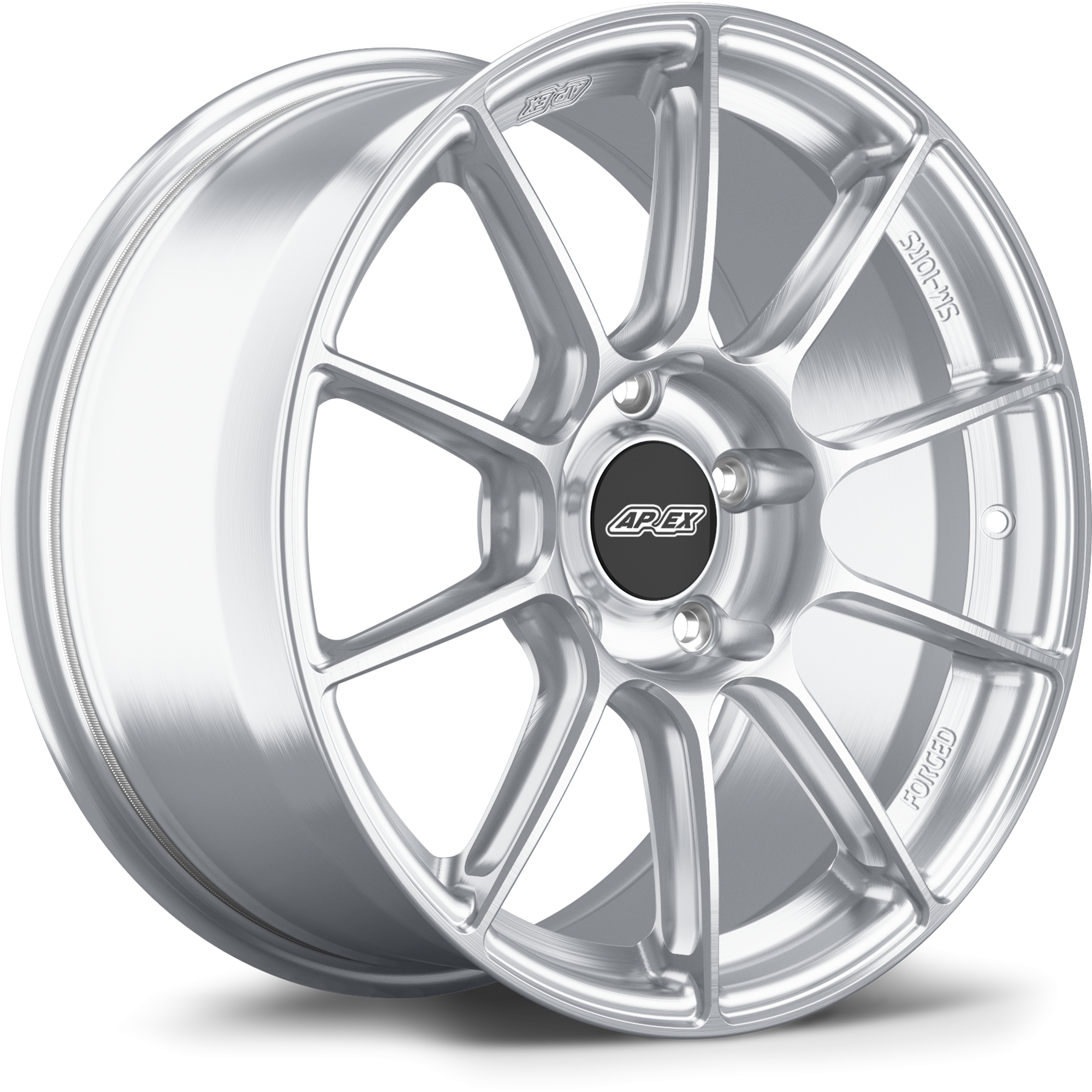 Apex SM-10RS Forged Alloy Wheel 18x9 ET42 5x100 Brushed Clear 56.1mm CB