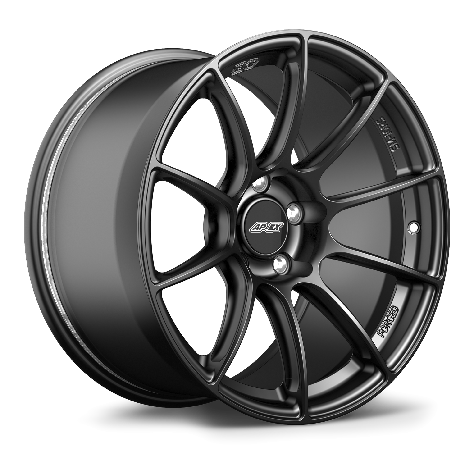 Apex SM-10RS Forged Alloy Wheel 18x10 ET30 5x112 Satin Black 66.6mm CB