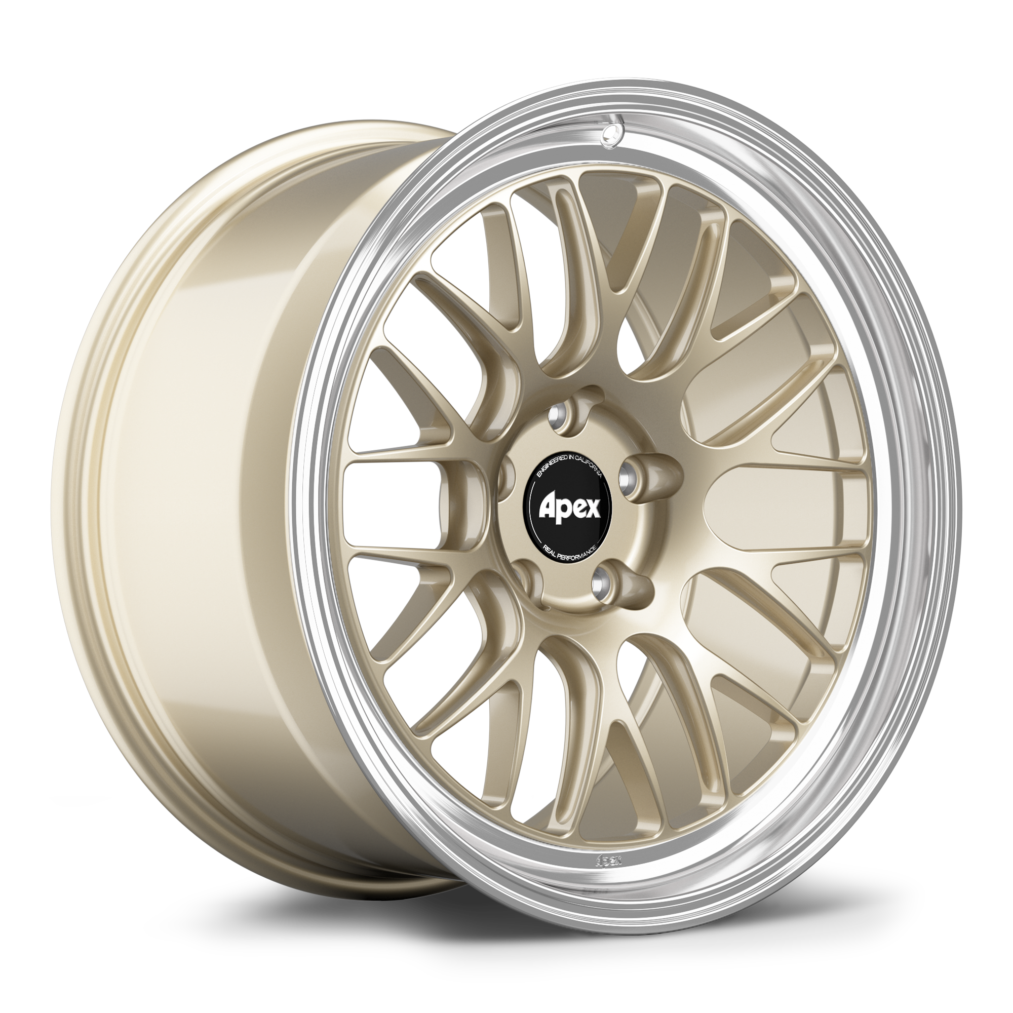 Apex ML-10RT Forged Alloy Wheel 19x9.5 ET25 5x112 Gloss Motorsport Gold - Machined Lip 66.6mm CB